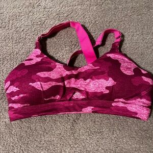 Bombshell Sportswear Pink Camo Sports Bra